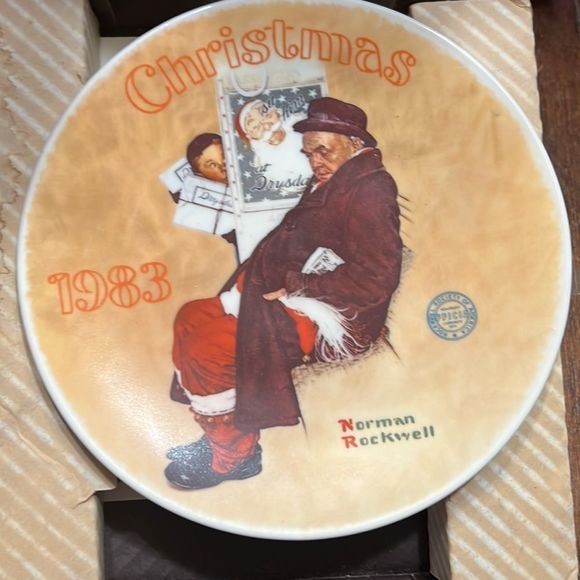 Norman Rockwell 1983 Limited Etd Santa In The Subway COA New In Box - Picture 1 of 8